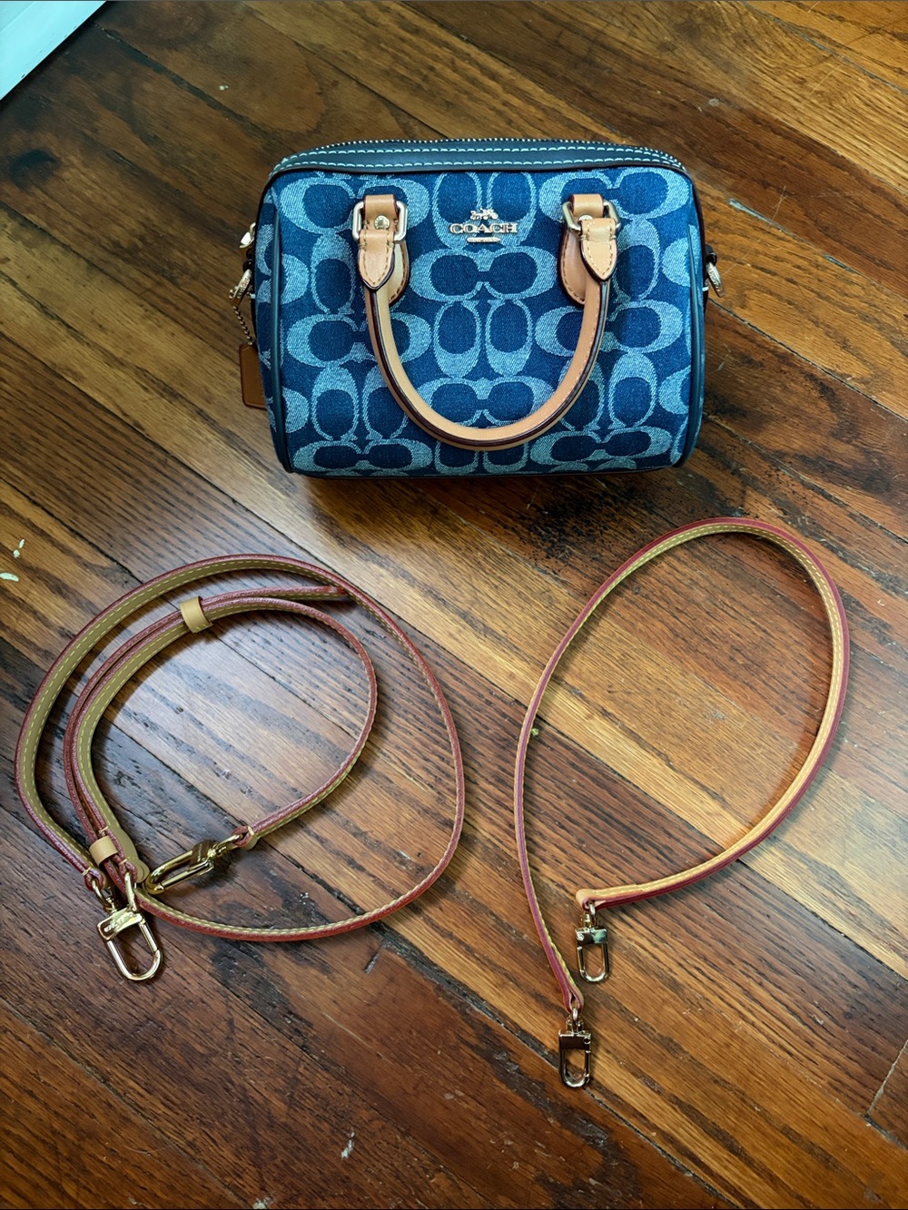 Coach Mini Denim Rowan Bag - Picture 6 of 6